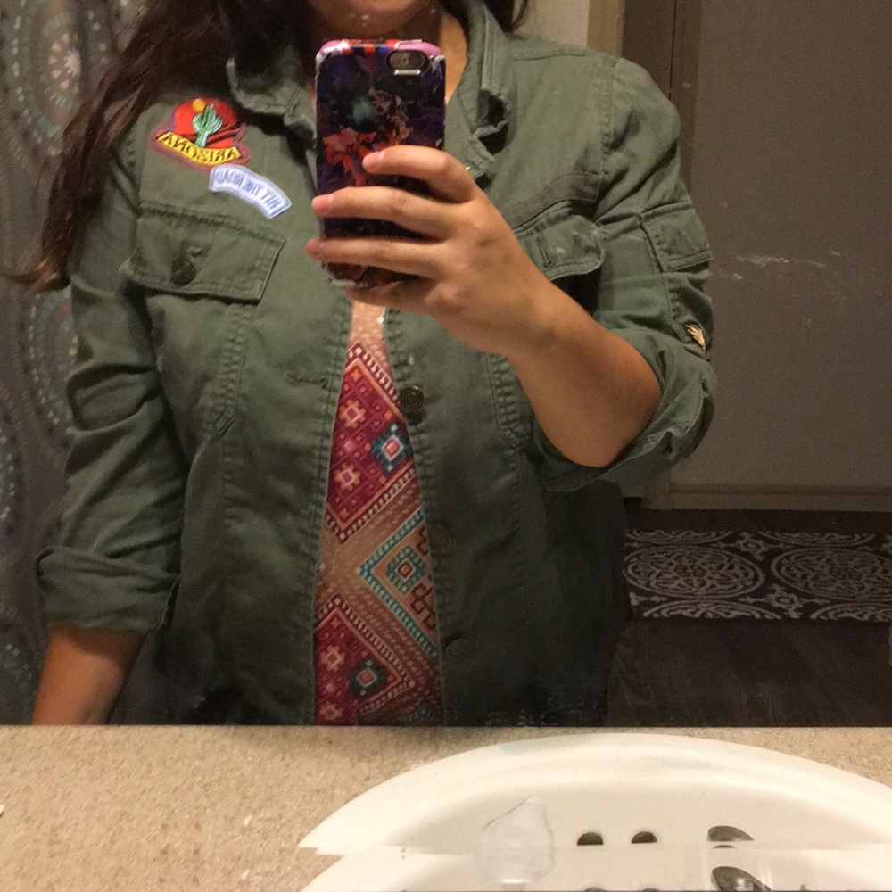Army green jacket